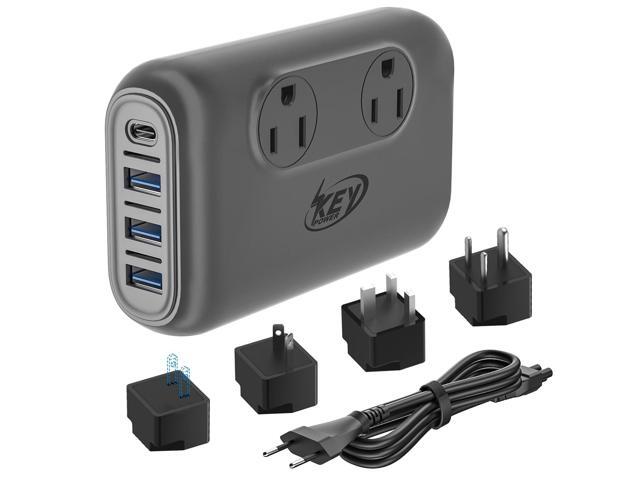 220V to 110V Converter, 230-Watt Step Down Voltage Converter Power Converter, International Travel Power Adapter with USB C Port 18W