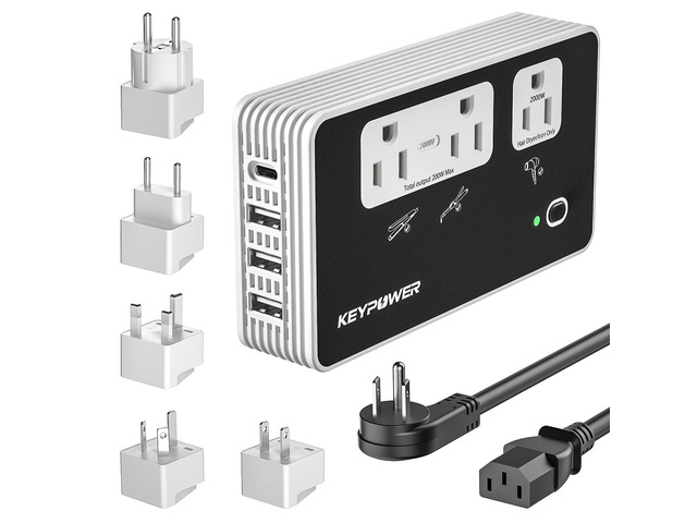 2000W Voltage Converter US to Europe, 220V to 110V Converter for European Travel for Hair Dryer Straightener Curling Iron,International Universal...