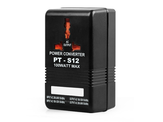 Voltage Converter 110V to 220V Step-Up & Down Power Two-Way Conversion Voltage Converter Transformer for Travel, RV, Camping (Black)