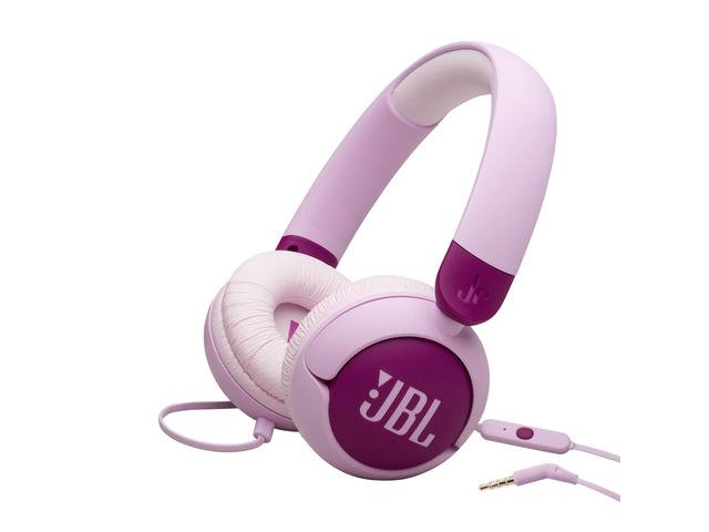 Junior 320 Kids Headphones, Wired, Volume-Limited - Purple Designed For School And Travel With Built-In Mic, Foldable Design, 3.5Mm Jack,...