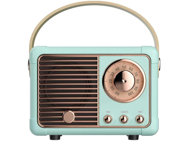 Retro Bluetooth Speaker, Vintage Decor, Gifts for Teen Girls Women Small Portable Speaker, Wireless Speaker, HD Stereo Sound, Retro Decor for Home...