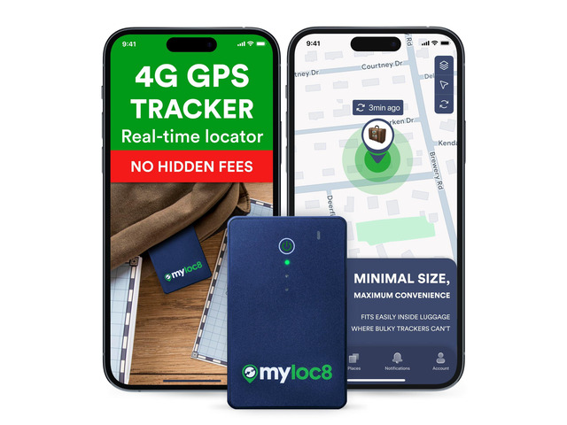 GPS Luggage Tracker for Suitcases TSA Approved, Android & iOS Compatible-Smart Tag with Bag Opening Alert - Real Time Tracking Device for Travel,...