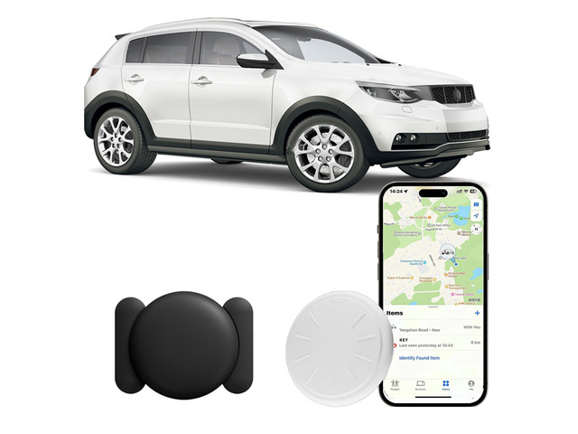 GPS Tracker for Vehicles, Real-Time Car Tracker No Monthly Fee, Tracker Device for Vehicles Work with Find My (iOS Only), Magnetic Mini Car Tracker...