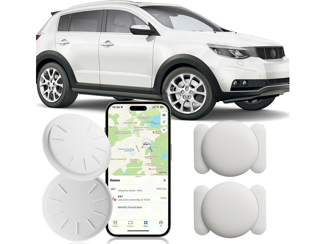 Tracker Device for Vehicles,GPS Car Tracker Works with Apple Find My(iOS Only),Anti-Lost Car Locator,Mini Hidden Car Tracker with Magnetic Case...