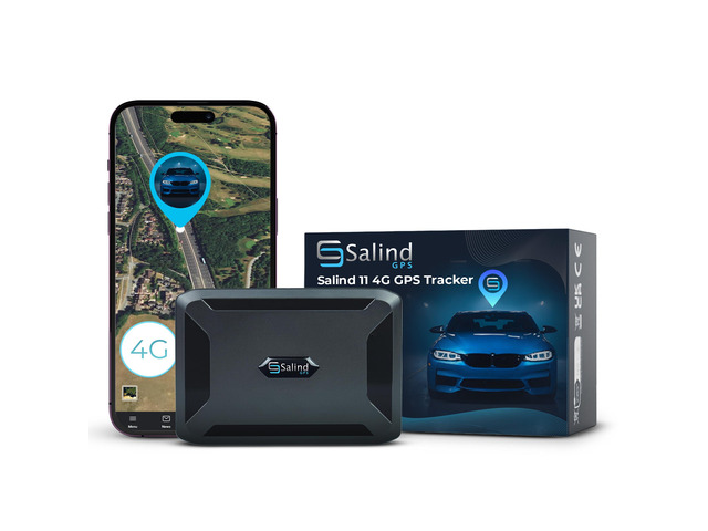 SALIND 4G GPS Tracker for Fleet, Heavy-Duty Tracking Device for Trucks Up to 70 Days Battery - Worldwide GPS Tracking - Anti-Theft GPS Device...