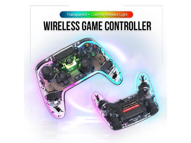 TOPWOLF Wireless Controller for Switch - Hall Effect Joystick, No Drift, RGB Gamepad, for Switch 2/Switch/PC