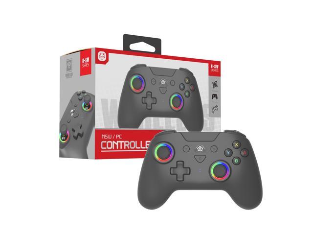 TOPWOLF Switch Bluetooth Game Controller Suitable for Pc/Steam Switch2 Wireless Controller, RGB, Lighting,6-Axis,TURBO Button,Black