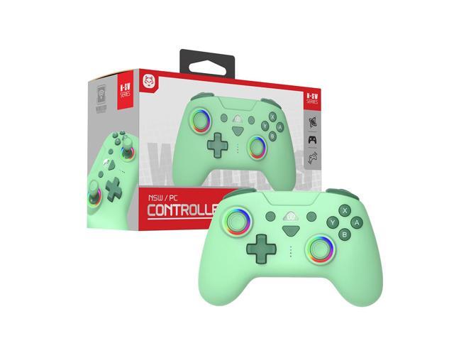 TOPWOLF Switch Bluetooth Game Controller Suitable for Pc/Steam Switch2 Wireless Controller, RGB, Lighting,6-Axis,TURBO Button, Green