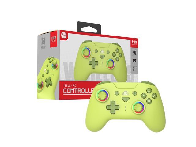 TOPWOLF Switch Bluetooth Game Controller Suitable for Pc/Steam Switch2 Wireless Controller, RGB, Lighting,6-Axis,TURBO Button, Yellow