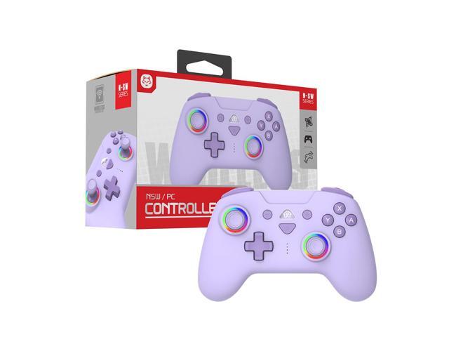 TOPWOLF Switch Bluetooth Game Controller Suitable for Pc/Steam Switch2 Wireless Controller, RGB, Lighting,6-Axis,TURBO Button, Purple