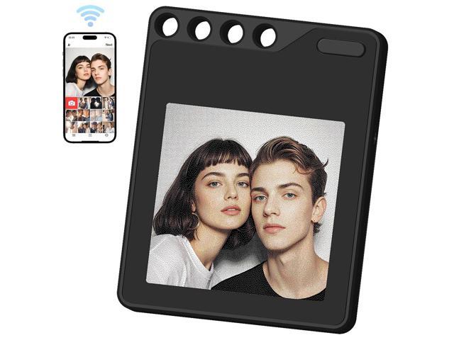 Color E-Ink Smart Tracker Bluetooth Item Finder & Luggage Tag, Customizable Digital Photo Keychain with App Control, Ideal Tech Gift for Travelers...