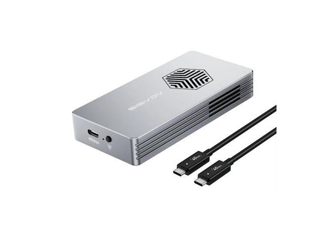 ACASIS 40Gbps M.2 NVMe SSD Enclosure with Active Cooling Fan, JHL7440 Chip Compatible with Thunderbolt 4/3 & USB4, External NVMe Box for PC...