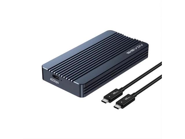 ACASIS 40Gbps M.2 NVMe SSD Enclosure for Thunderbolt 4/3 & USB4 Tool-Free Installation, Aluminum Heat Sink, Fanless Noiseless Design, Supports...
