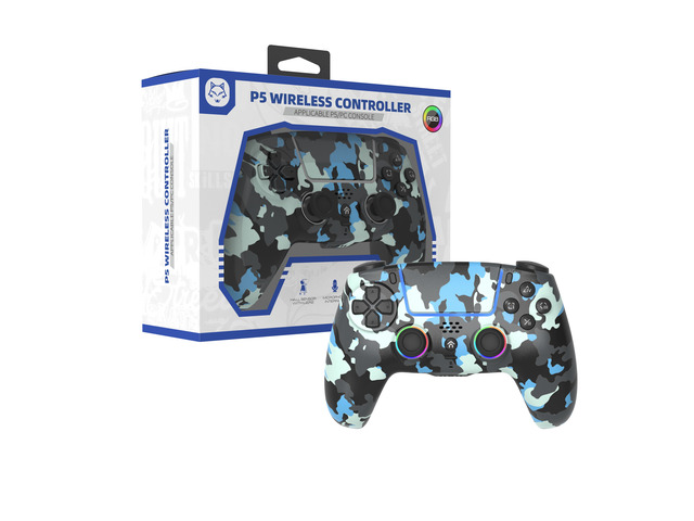 TOPWOLF PS5 Controller with Hall Effect Joysticks & Triggers, Wireless/USB Bluetooth Gamepad for PS5/PS5 Slim/Pro/PC, RGB, Dual Vibration, 6-Axis...