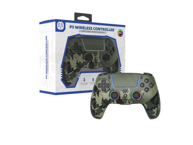 TOPWOLF PS5 Controller with Hall Effect Joysticks & Triggers, Wireless/USB Bluetooth Gamepad for PS5/PS5 Slim/Pro/PC, RGB, Dual Vibration, 6-Axis...