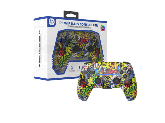 TOPWOLF PS5 Controller with Hall Effect Joysticks & Triggers, Wireless/USB Bluetooth Gamepad for PS5/PS5 Slim/Pro/PC, RGB, Dual Vibration, 6-Axis...