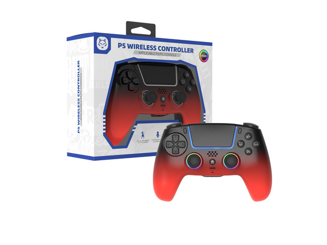 TOPWOLF PS5 Controller with Hall Effect Joysticks & Triggers, Wireless/USB Bluetooth Gamepad for PS5/PS5 Slim/Pro/PC, RGB, Dual Vibration, 6-Axis...