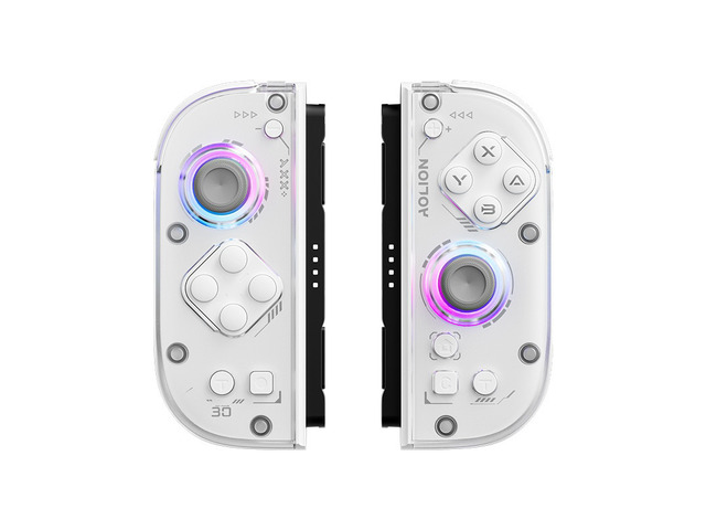Aolion J30 Switch 2 Left & Right Controllers, TMR Joysticks, Mechanical Buttons, Macro Back Keys, RGB, 9-Axis Gyro, One-Tap Wake for Switch 1/2,...
