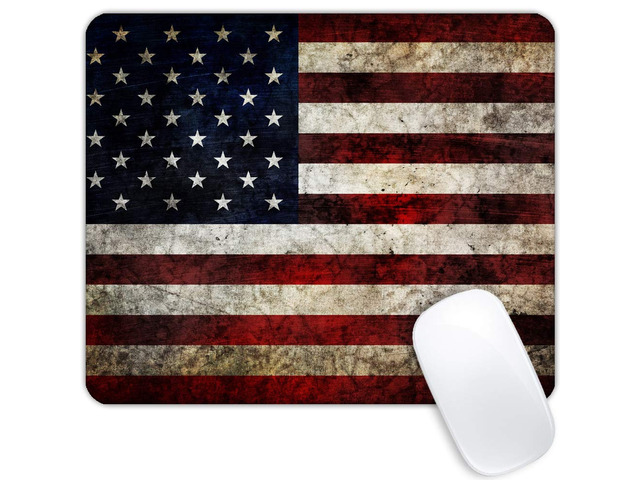 United States National Flag Mousepad Non-Slip Rubber Base Mouse Pads for Computers Laptop Office Desk Accessories Mouse pad (National Flag, 1pc)