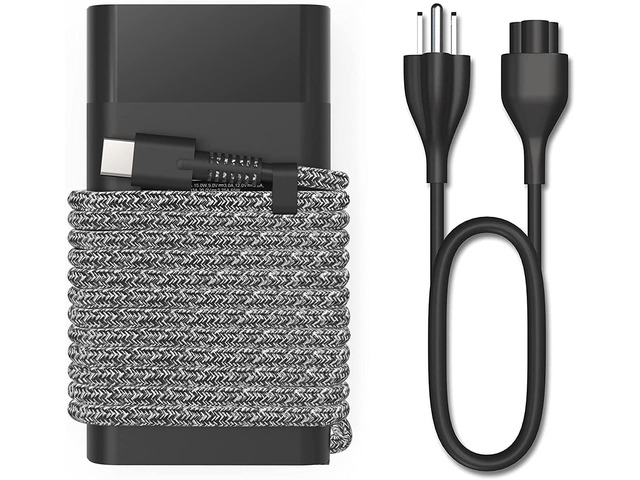Slim 65W 45W USB C Charger,Compatible with Hp Spectre X360 EliteBook Chromebook ProBook Envy Fast Charging Type C Travel Laptop Power Adapter