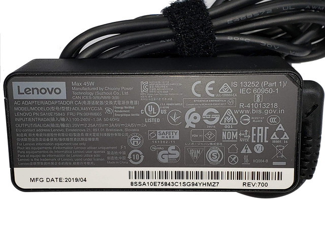 Laptop Charger 45W watt USB Type C AC Power Adapter - ThinkPad Yoga Miix,X280 T480 T480s T580 E480,MIIX5 Pro,X1 Carbon 2017 2018,X1 Tablet