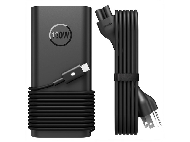 130W USB C Laptop Charger Compatible with Dell XPS, Precision, Latitude Fast Charging for Dell XPS 15 2-in-1 9575 17 9700 Precision 5530 5550...