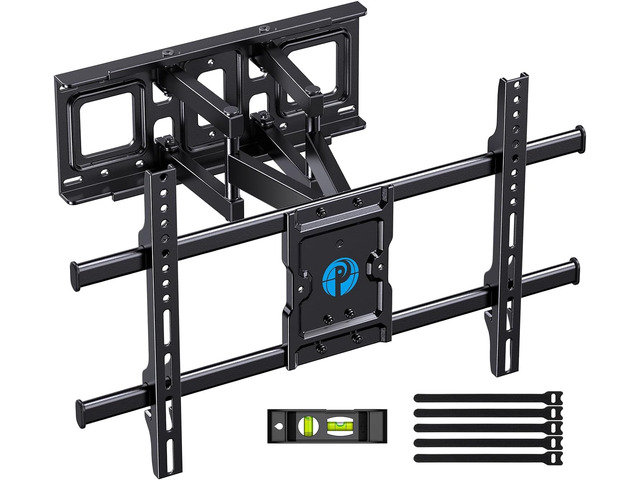 Full Motion TV Wall Mount for Most 37-84 Inch TVs up to 132lbs, Wall Mount TV Bracket Articulating Swivel Tilt Extension Leveling Max VESA...