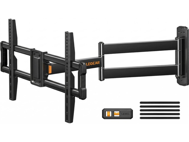 Corner TV Wall Mount Long Arm TV Mount Bracket for 37-75 Inch TVs Full Motion Wall Mount with 32.37 Extension & Swivel Articulating Arm & Tilt, MAX...
