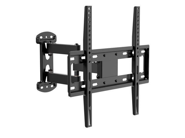 Full Motion Corner TV Wall Mount Bracket - Single Stud Install - 90Â° Swivel, Tilt & 15 Extension - Single Articulating Arm for 19-55 TVs -...