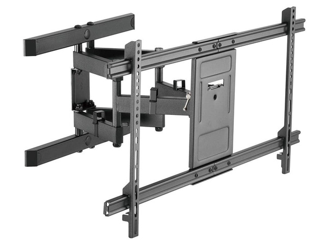 Commercial Full Motion TV Wall Mount Bracket for 43' to 90' TVs up to 132lbs, Max VESA 800x400, Fits Curved Screens
