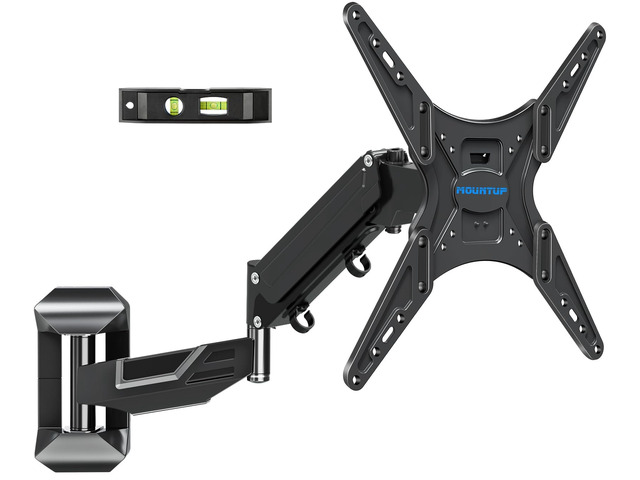 Height Adjustable TV Wall Mount for 26-55 Inch TVs, Spring Arm Full Motion Articulating TV Bracket Mount with Smooth Swivel Tilt & Safe Corner...