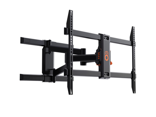 Full Motion Articulating TV Wall Mount Bracket for TVs Up to 82' - Smooth Extension, Swivel, & Tilt - Wall Template for Easy Install - Centers &...