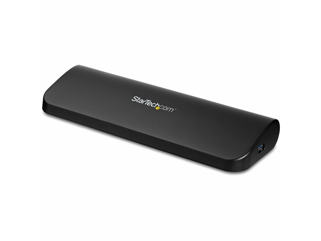 Dual Monitor USB 3.0 Laptop Docking Station with HDMI/DVI/VGA, 3x USB-A Hub, GbE, Audio, Universal Type-A Dock for Windows/macOS/ChromeOS - TAA...