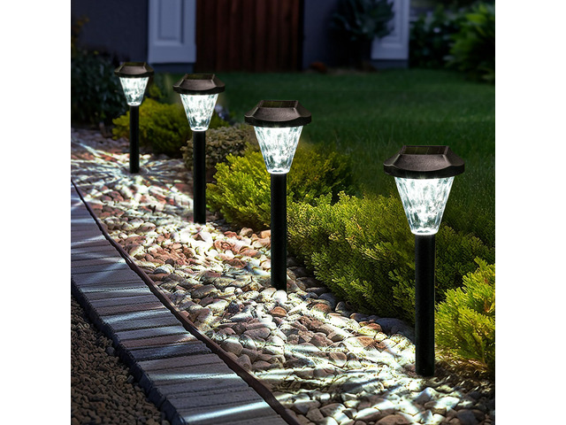 8 Pack Solar Lights Outdoor Waterproof, Solar Garden Lights Outdoor Solar Lights for Yard, Yard Decorations Outdoor for Pathway, Patio, Garden,...