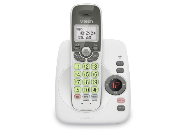 VG134 DECT 6.0 Cordless Phone with Digital Answering System, Full-Duplex Speakerphone, Backlit Keypad & Display, Caller ID/Call Waiting