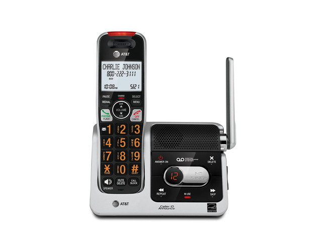 BL102 DECT 6.0 Cordless Phone for Home with Answering Machine, Call Blocking, Caller ID Announcer, Audio Assist, Intercom, and Unsurpassed Range,...