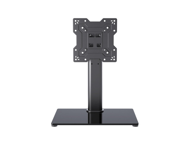 Universal TV Stand Base, Table Top TV Stand for 17-43 Inch LCD/LED TVs, Height Adjustable Monitor Mount Stand with Tempered Glass Base Holds up to...