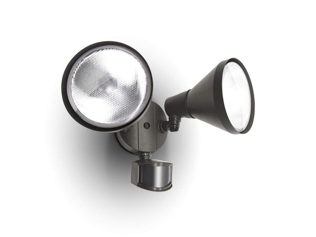 1800LM LED Motion Sensor Light Outdoor, Dual-Head Security Light, 3000K, Waterproof Exterior Flood Light for Patio, Garden, Yard, Bronze (2 Bulbs...