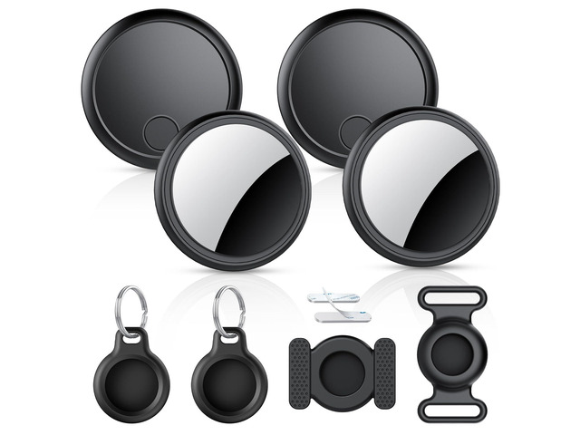 Air Tracker Tags-4 Pack for Apple Find My (iOS Only), Bluetooth Tracker Tags for Keys Wallet Luggage Backpack, Smart Tag for iPhone iPad, 100dB...