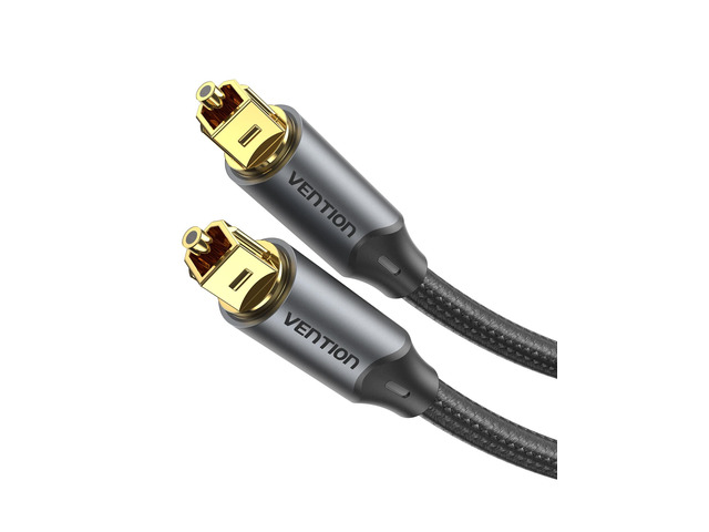 TOSLINK Optical Audio Cable with Gold-Plated Heads, Nylon Braided Fiber Optic Cord, SPDIF Digital Audio Optical Cable for Soundbar, TV, Home...