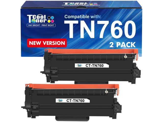 TN760 Toner for Brother Printer TN730 TN-730/TN-760 TN 760 TN-760 TN-730 Compatible for Brother MFC-L2710DW DCP-L2550DW MFC-L2750DW HL-L2395DW...