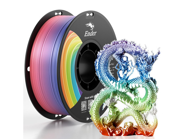3D Printer Filament Multicolor 1KG Rainbow PLA+ Filament 1.75mm, PLA Plus Strong Toughness Dimensional Accuracy +/- 0.03mm, PLA Pro for Most 3D...