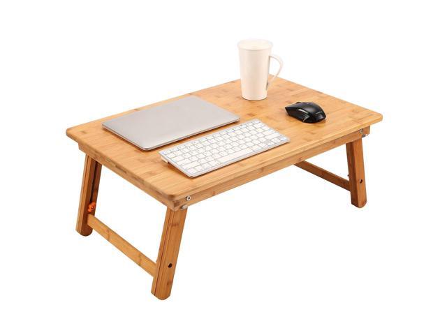Large Floor Desk Foldable Table for Adults, Bamboo 25.6 x 17.7in Folding Low Floor Tray for Adults,Ideal for Gaming, Studying, Working, Meals and...