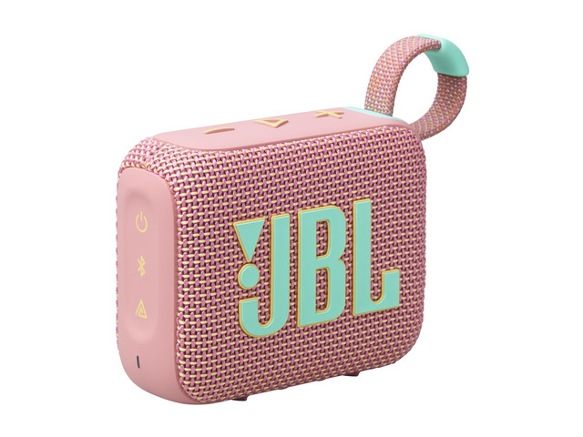 Go 4 - Ultra-Portable Bluetooth Speaker - Pink Ultra-portable Pro Sound with punchier bass, Up to 7 hours of playtime plus 2 hours with Playtime Boost