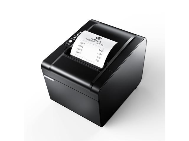 POS Printer, 80mm USB Thermal Receipt Printer, Restaurant Kitchen Printer with Auto Cutter Support Cash Drawer,USB Serial Ethernet Interface for...