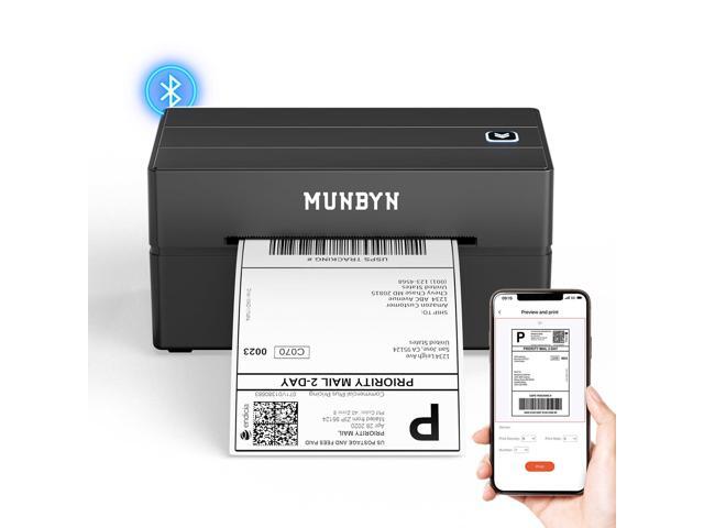 Bluetooth Thermal Label Printer, Wireless 4x6 Shipping Label Printer Work for Shipping Packages Small Business Office or Home, Compatible with...