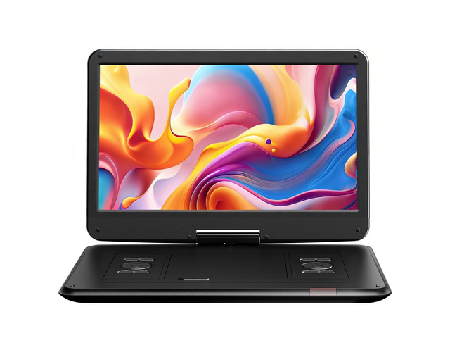 17.5' Portable DVD Player with 15.6' HD Swivel Screen for for Kids Elderly, 6 Hours Working Time with Built-in Battery, Dual Stereo Speakers,...