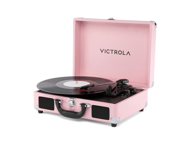 Journey II (2025 Model) Bluetooth Suitcase Record Player Built-in Stereo Speakers with Enhanced Bass, 3-Speed Turntable, Bluetooth Input and...