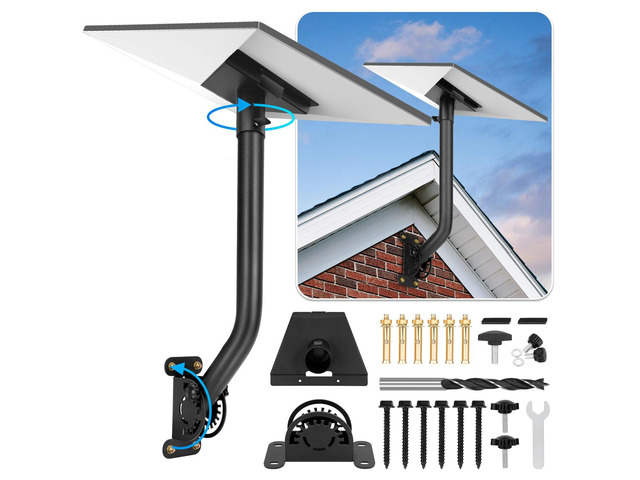 Starlink Wall Mount Kits for Standard 4/4x/3, Adjustable Starlink Gen 4 Mount, Starlink Mounting Kit with Long Pole/Pipe Adapter Bracket Compatible...