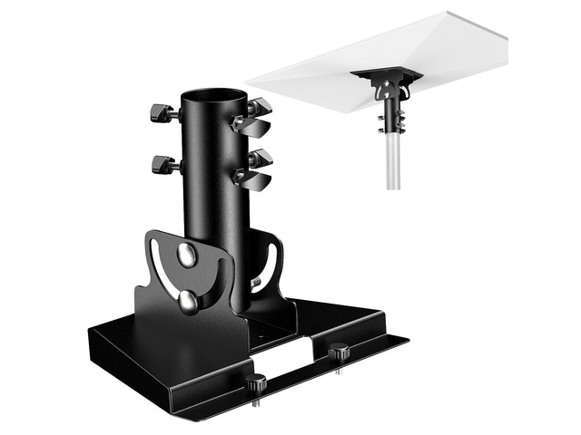 Starlink Gen 3 Mount for Starlink Standard 4/4X/V3,Fits 1.1-2.1'.Black Starlink gen 3 Pipe Adapter can be Adjusted from 90-180°